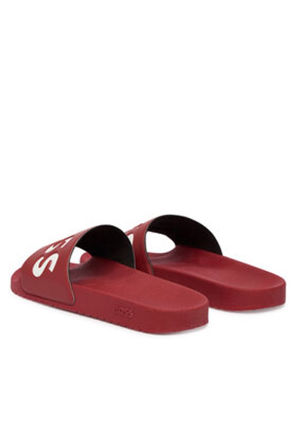 BOSS Klapki Aryeh 50536835 Czerwony. Kolor: czerwony. Materiał: syntetyk