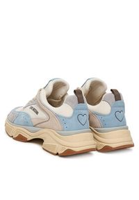 Love Moschino - LOVE MOSCHINO Sneakersy JA15426G1OIQ511B Błękitny. Kolor: niebieski. Materiał: skóra #5