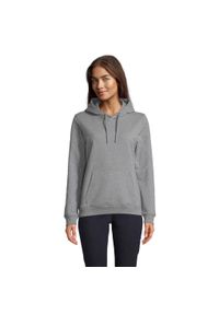SOL'S - Bluza damska z kapturem Sol's Nicholas. Typ kołnierza: kaptur. Kolor: szary. Materiał: dresówka #1