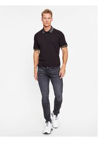 Versace Jeans Couture Polo 75GAGT13 Czarny Regular Fit. Typ kołnierza: polo. Kolor: czarny. Materiał: bawełna #3