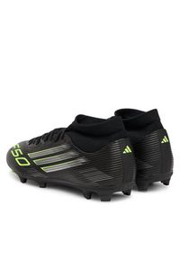 Adidas - adidas Buty do piłki nożnej F50 League Mid Firm/Multi-Ground Boots JI0887 Czarny. Kolor: czarny. Materiał: materiał