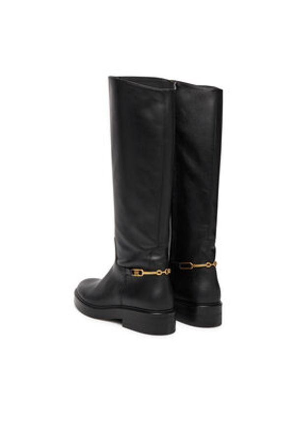 TOMMY HILFIGER - Tommy Hilfiger Oficerki Horsebit Riding FW0FW08863 Czarny. Kolor: czarny. Materiał: skóra