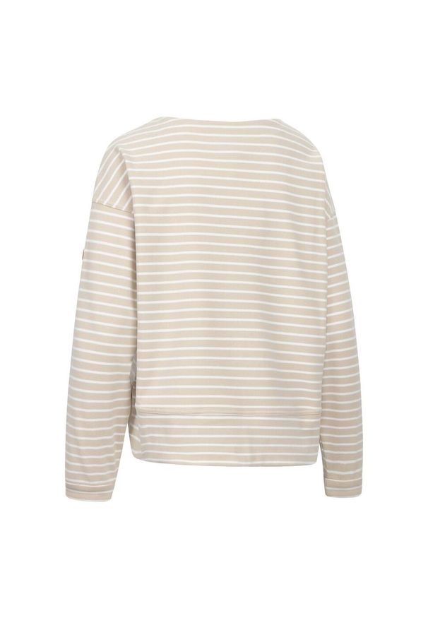 TRESPASS - Top Damski / Damski Soothing Striped Marl Top. Kolor: biały. Sport: turystyka piesza