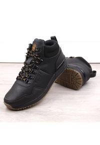 Skórzane buty męskie wysokie czarne Jogger Pro Bustagrip. Kolor: czarny. Materiał: skóra #7