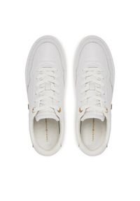 TOMMY HILFIGER - Tommy Hilfiger Sneakersy Essential Elevated Court Sneaker FW0FW08758 Biały. Kolor: biały. Materiał: skóra
