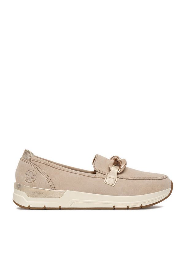 Półbuty Rieker. Kolor: beżowy