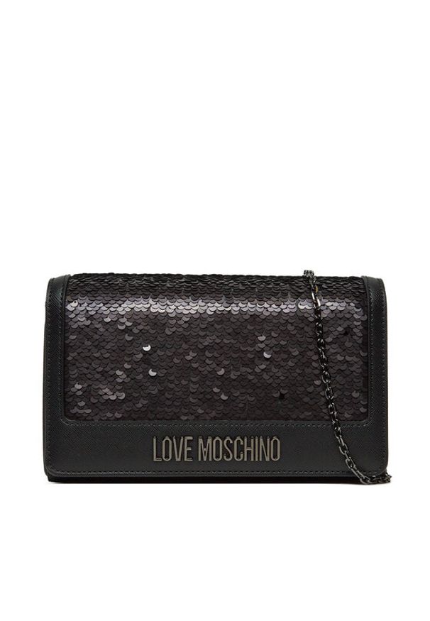 Love Moschino - LOVE MOSCHINO Torebka JC4279PP0HKO100A Czarny. Kolor: czarny. Materiał: skórzane