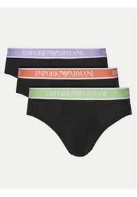 Emporio Armani Underwear Komplet 3 par slipów EM000258 AF10779 MC061 Czarny. Kolor: czarny. Materiał: bawełna #7