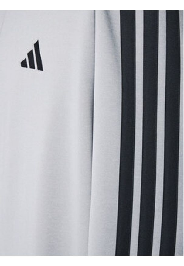 Adidas - adidas Dres Basic 3-Stripes JI8876 Szary Regular Fit. Kolor: szary. Materiał: syntetyk