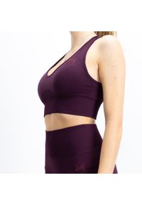 XTREME - Top sportowy damski Xtreme Sportswear. Kolor: fioletowy, czerwony. Materiał: elastan, poliamid. Sport: fitness