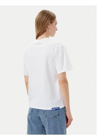 Karl Lagerfeld - KARL LAGERFELD T-Shirt A1W17005 Biały Relaxed Fit. Typ kołnierza: dekolt w karo. Kolor: biały. Materiał: bawełna #5