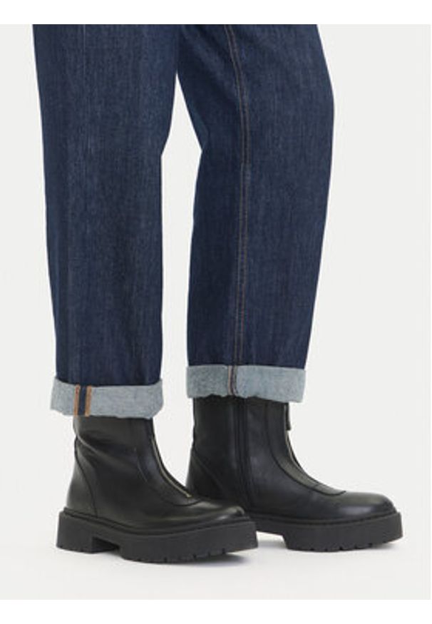 Steve Madden Botki SM11003404 Czarny. Kolor: czarny. Materiał: skóra