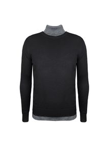 Xagon Man Sweter | A180881J91211 | Mężczyzna | Czarny. Okazja: na co dzień. Typ kołnierza: golf. Kolor: czarny. Materiał: poliester, akryl. Styl: casual