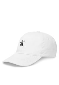 Czapka z daszkiem Calvin Klein Jeans. Kolor: biały
