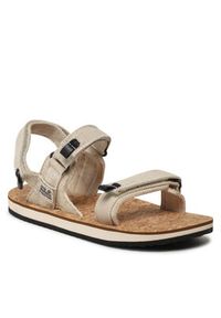 Jack Wolfskin Sandały Ecostride 2 Sandal W 4051771 Beżowy. Kolor: beżowy. Materiał: materiał #4