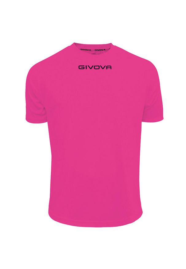 Koszulka piłkarska dla dzieci Givova One fuksja. Kolor: różowy. Sport: piłka nożna