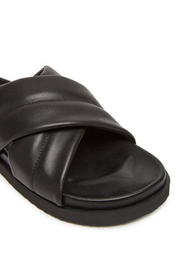 HÖGL Klapki Tessa 9-100820 Czarny. Kolor: czarny. Materiał: skóra