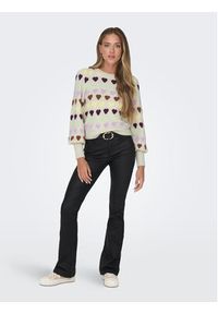 only - ONLY Sweter 15302356 Écru Regular Fit. Materiał: syntetyk #3