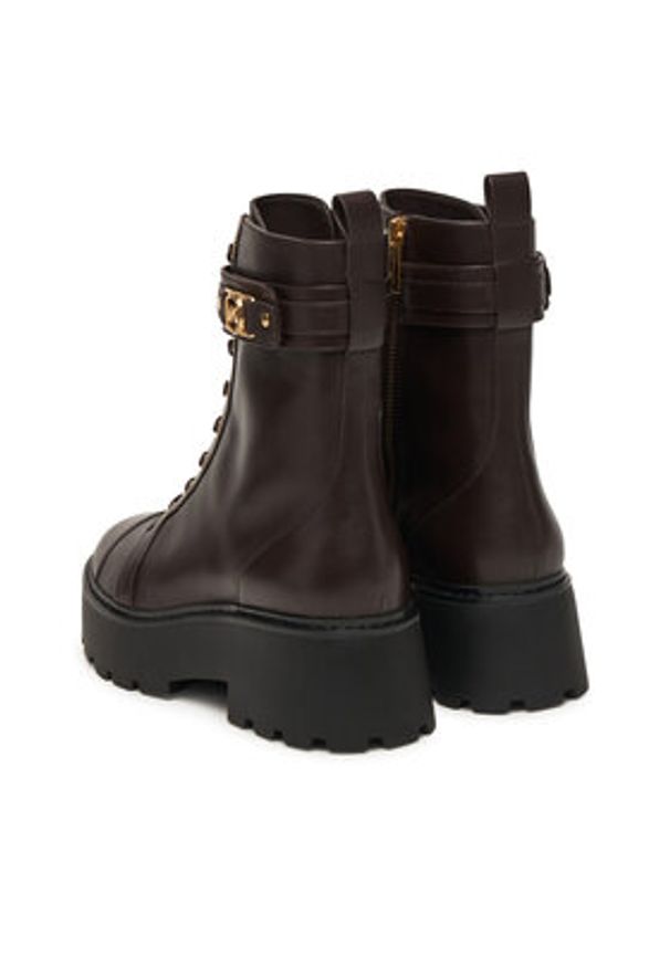 MICHAEL Michael Kors Trzewiki Mandy 40T5MAFE5L Brązowy. Kolor: brązowy. Materiał: skóra