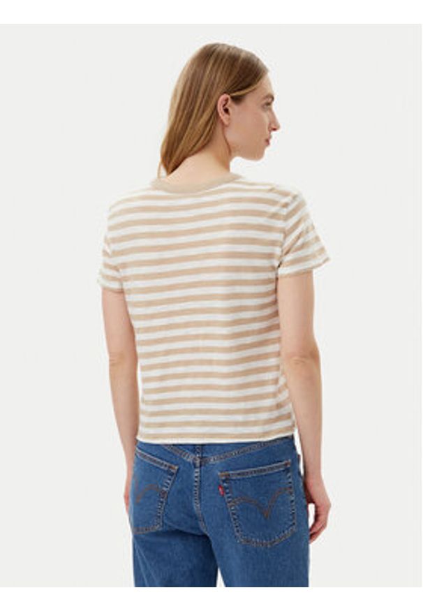 GAP - Gap T-Shirt 723661-01 Beżowy Regular Fit. Kolor: beżowy. Materiał: bawełna