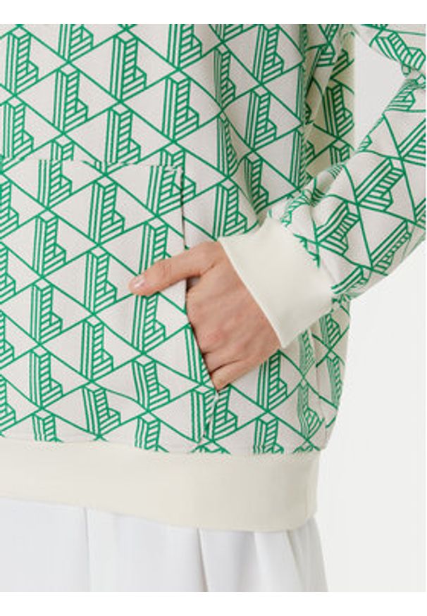 Lacoste Bluza SH2855 Zielony Classic Fit. Kolor: zielony. Materiał: bawełna