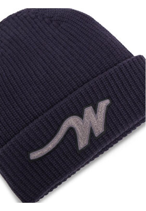 Weekend Max Mara Czapka Alben 2525576025 Granatowy. Kolor: niebieski. Materiał: wełna, materiał