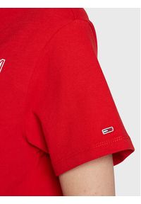 Tommy Jeans T-Shirt Varsity DW0DW14919 Czerwony Loose Fit. Kolor: czerwony. Materiał: bawełna #5