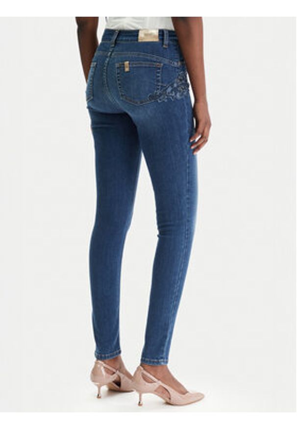 Liu Jo Jeansy UA6013 D4186 Granatowy Slim Fit. Kolor: niebieski