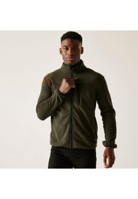 Regatta - Polar męski rozsuwany Aidey. Kolor: zielony. Materiał: polar. Sport: turystyka piesza #1