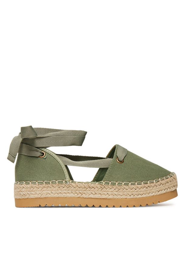 DeeZee Espadryle ZYLS093 Zielony. Kolor: zielony. Materiał: materiał