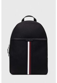 TOMMY HILFIGER - Tommy Hilfiger plecak męski kolor czarny duży gładki. Kolor: czarny. Wzór: gładki #1