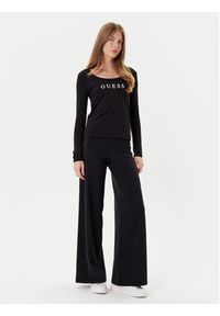 Guess Bluzka O5RI00 KBBU1 Czarny Regular Fit. Kolor: czarny. Materiał: bawełna #3