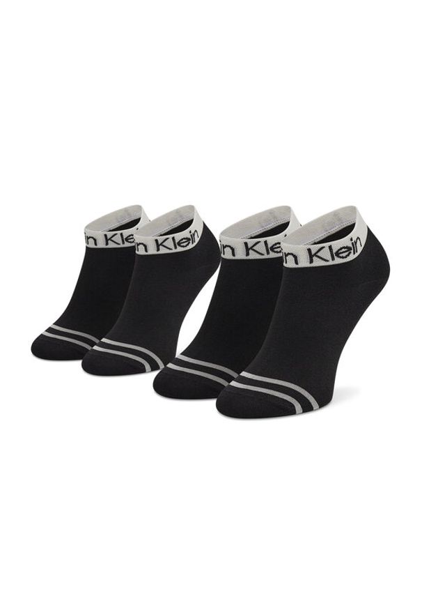 Calvin Klein Zestaw 2 par niskich skarpet damskich 701218775 Czarny. Kolor: czarny. Materiał: materiał