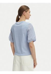 Vero Moda Bluzka Janni 10340706 Błękitny Regular Fit. Kolor: niebieski. Materiał: bawełna #3
