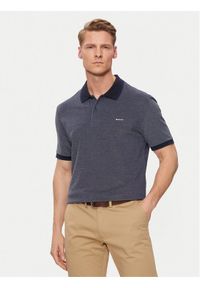 GANT - Gant Polo Oxford 2057029 Granatowy Regular Fit. Typ kołnierza: polo. Kolor: niebieski. Materiał: bawełna