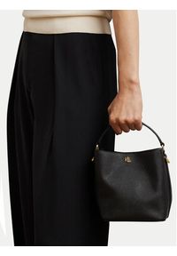 Lauren Ralph Lauren - LAUREN RALPH LAUREN Torebka 431969365001 Czarny. Kolor: czarny. Materiał: skórzane