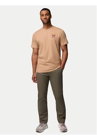 columbia - Columbia T-Shirt Explorers Canyon™ 2036451 Beżowy Regular Fit. Kolor: beżowy. Materiał: bawełna #6