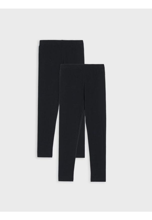 Sinsay - Legginsy 2 pack - czarny. Kolor: czarny
