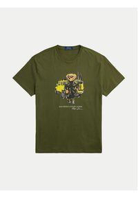 Polo Ralph Lauren T-Shirt 710854497042 Zielony Regular Fit. Typ kołnierza: polo. Kolor: zielony. Materiał: bawełna