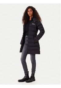 Karl Lagerfeld - KARL LAGERFELD Kurtka zimowa A1W15047 Czarny Slim Fit. Typ kołnierza: dekolt w karo. Kolor: czarny. Materiał: syntetyk. Sezon: zima #2