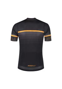 ROGELLI - Koszulka rowerowa męska Rogelli Hero II. Kolor: czarny, żółty, wielokolorowy, pomarańczowy. Sport: kolarstwo