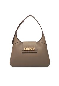 DKNY Torebka R523KL20 Beżowy. Kolor: beżowy. Materiał: skórzane #5