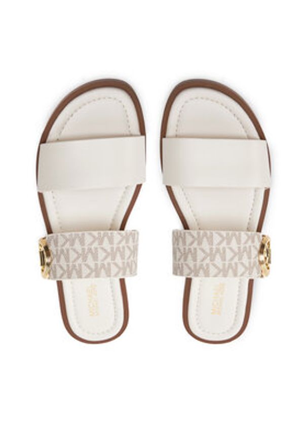MICHAEL Michael Kors Klapki Vera Sandal 40S4VEFS1B Écru. Kolor: kremowy. Materiał: skóra