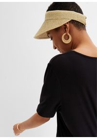 bonprix - Sukienka z dżerseju, z lejącego materiału z domieszką wiskozy. Kolor: czarny. Materiał: jersey, wiskoza, materiał. Długość: maxi #2