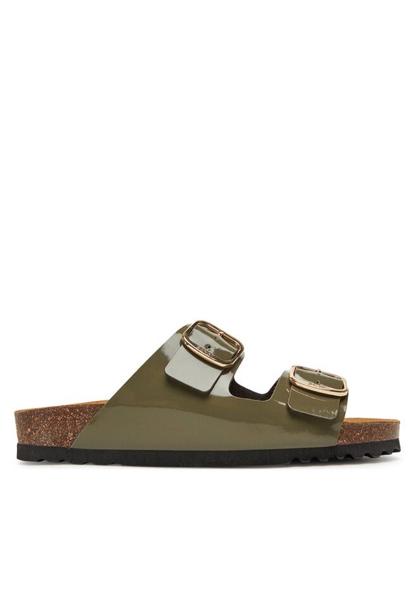 Klapki Scholl. Kolor: brązowy