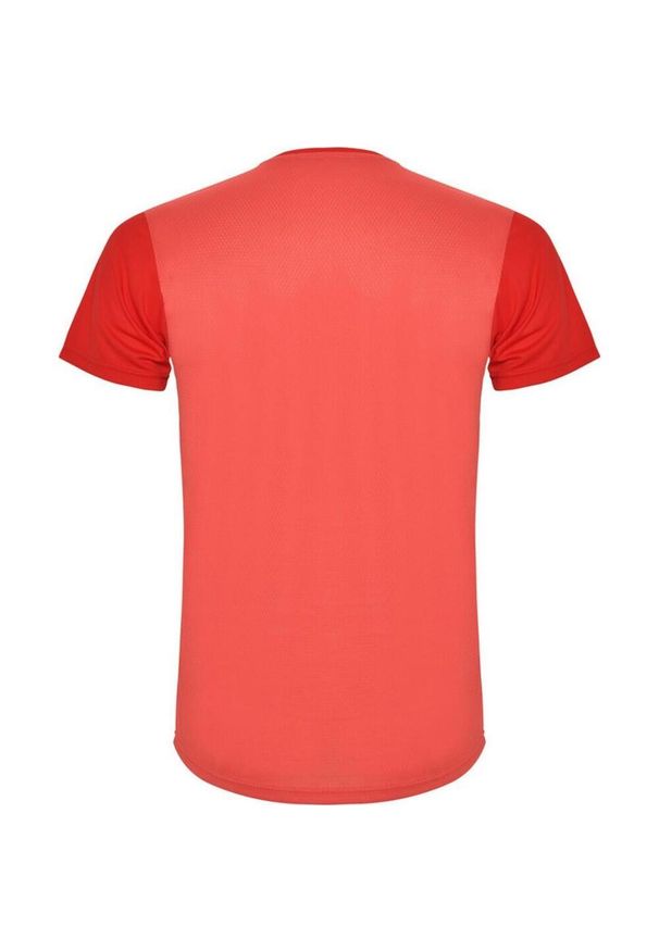 ROLY - Koszulka Sportowa Z Krótkim Rękawem Dla Dorosłych Unisex Detroit. Kolor: czerwony. Długość rękawa: krótki rękaw. Długość: krótkie. Sport: turystyka piesza