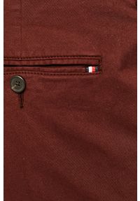 Tommy Hilfiger Tailored - Spodnie. Kolor: brązowy. Materiał: tkanina, bawełna, elastan. Wzór: gładki #3