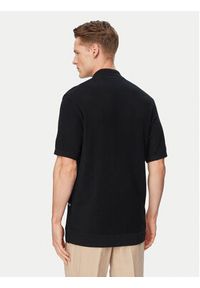 Karl Lagerfeld Jeans Polo B2M18028 Czarny Relaxed Fit. Typ kołnierza: polo. Kolor: czarny. Materiał: bawełna #4