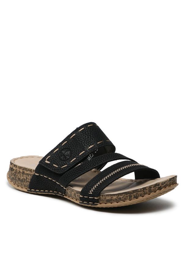 Klapki Rieker. Kolor: czarny