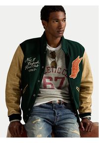 Polo Ralph Lauren Kurtka bomber 710977858001 Zielony Regular Fit. Typ kołnierza: polo. Kolor: zielony. Materiał: syntetyk #6